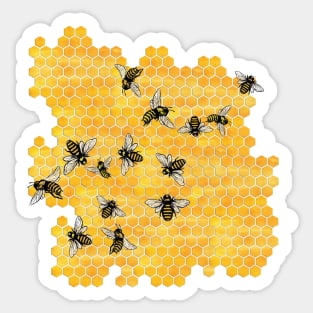 Virgo Honeybees Sticker